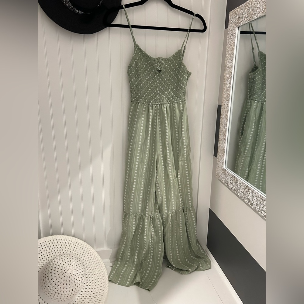 💚🩵💚Sincerely Jules Moss Green Jumpsuit Small